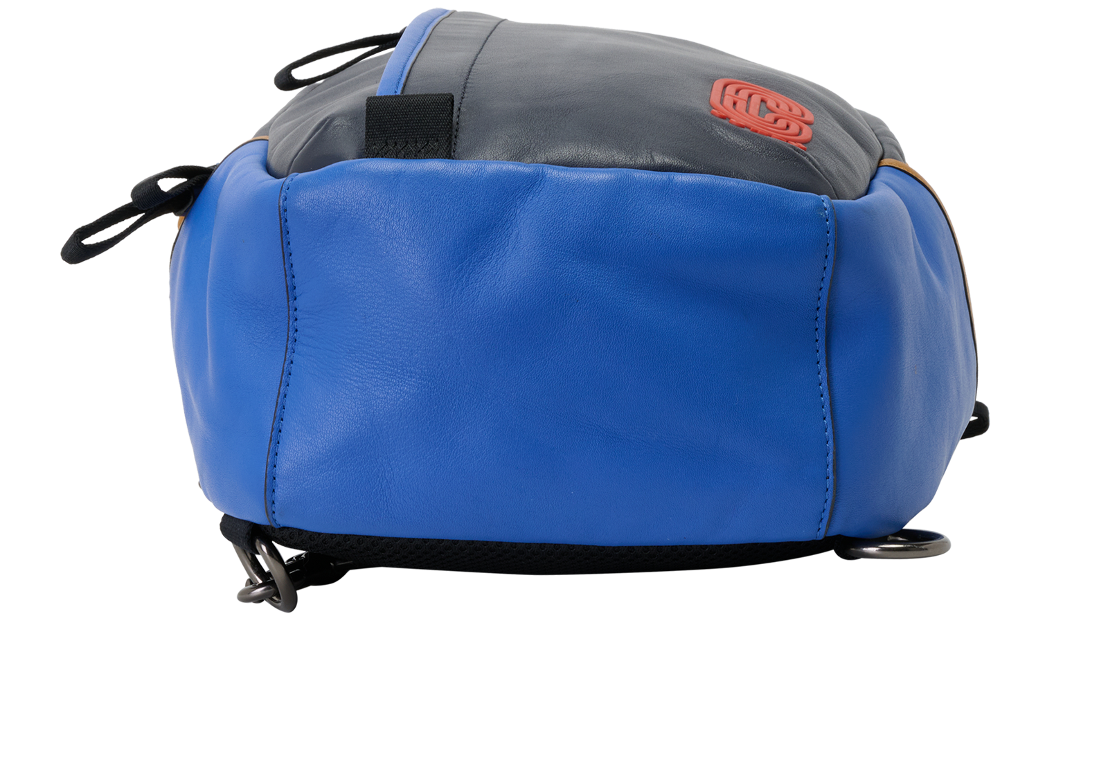 Edge Crossbody/Backpack, &pound;130, Handbags, Blue/Navy/Red/Tan, Leather, Top view